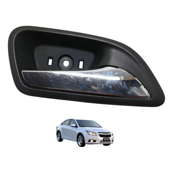 Maçaneta Interna Dianteira Direita Cruze Ltz 2013 2014 Preto Dianteira