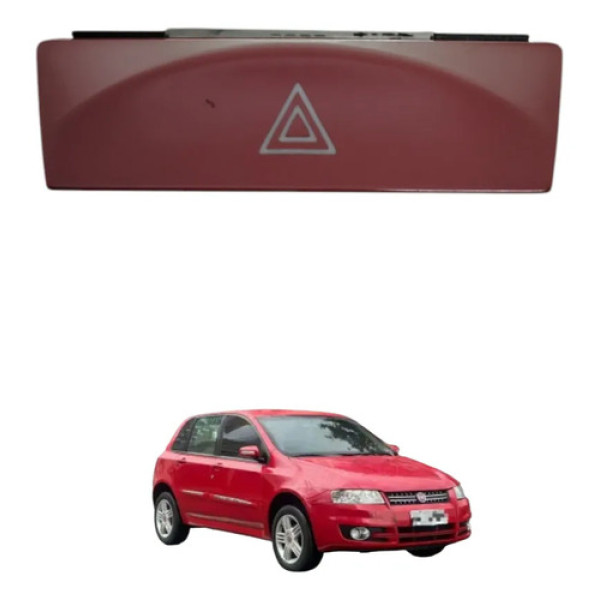 Botão Alerta Stilo 1.8 2010 2011 Vermelho
