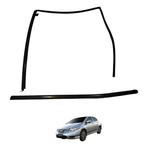 Pestana Traseira Esquerda Honda City 2013 2014 Preto