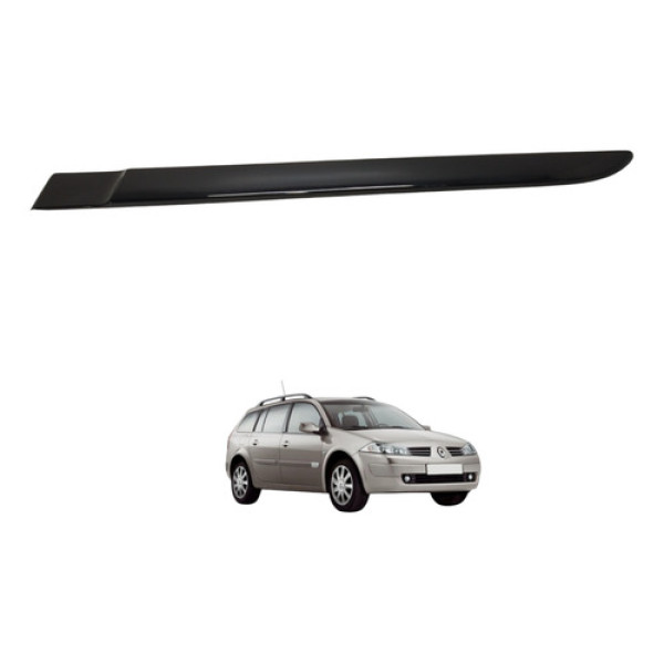 Friso Porta Traseira Esquerda Megane 2008 2009 Preto