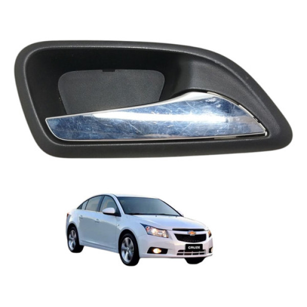 Maçaneta Dianteira Direita Cruze 2012 2013 2014 Gm Preto Dianteira