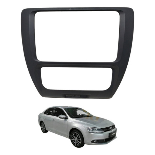 Moldura Painel Multimídia Jetta Tsi 2011 2012 Vw Preto