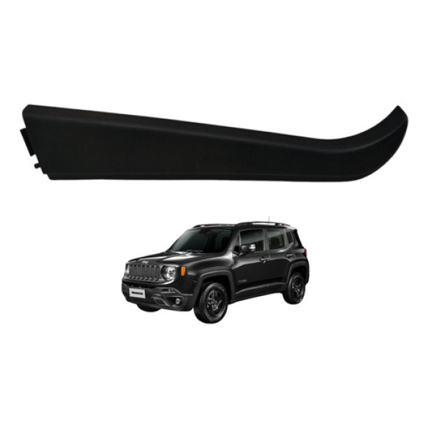 Friso Acabamento Porta Traseira Esquerda Jeep Renegade 2018 Preto