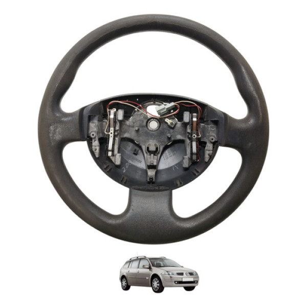 Volante Direção Megane 2008 2009 Preto