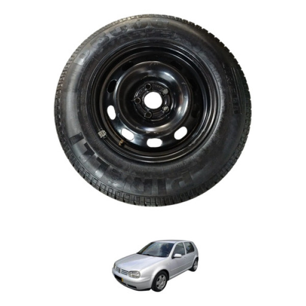 Roda Estepe Aro 14 Golf 2001 2002 Preto