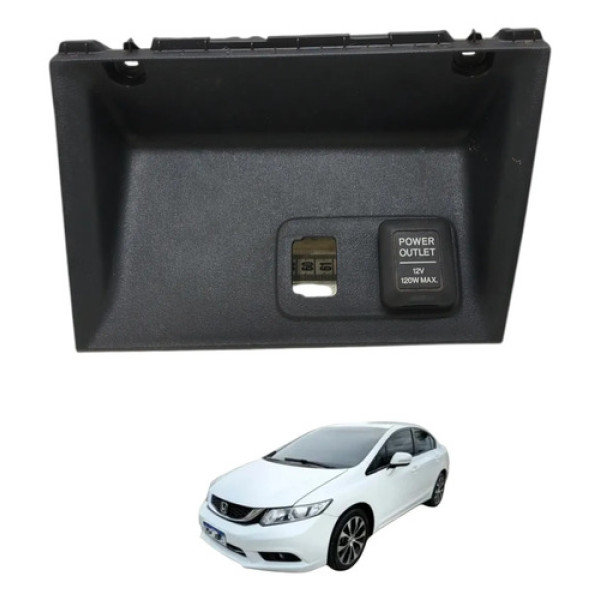 Tomada 12v 2013 2014 Preto
