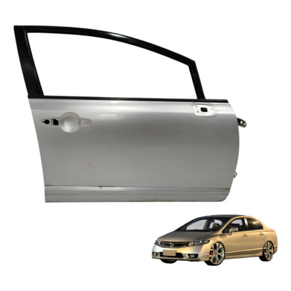 Porta Dianteira Direita Honda Civic 2007 A 2011 Dianteira Direita Prateado