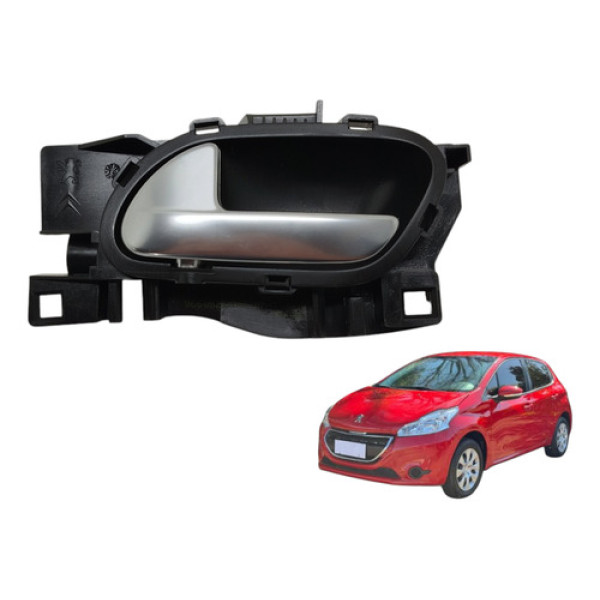 Maçaneta Interna Dianteira Esquerda Peugeot 208 2013 A 2016 Dianteira