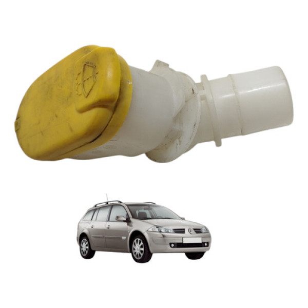 Tampa Reservatório Água Limpador Megane 2008 Amarelo/branco