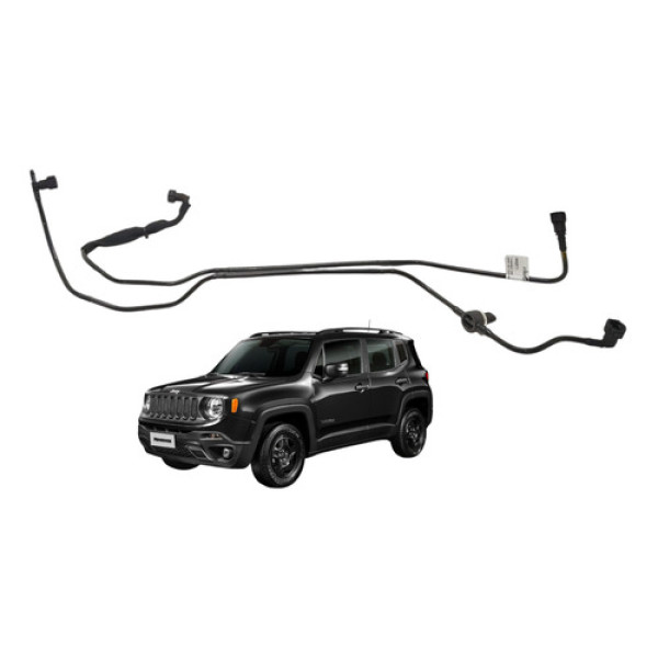 Par Mangueira Tanque Filtro Combustível Jeep Renegade 2018 Preto