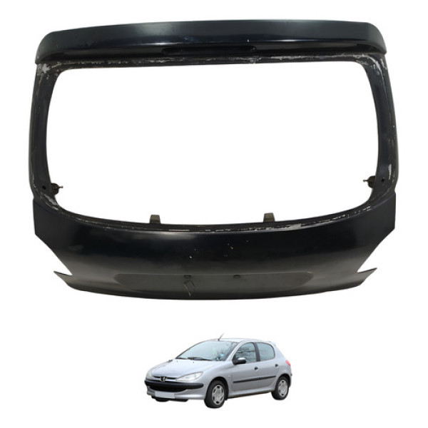 Tampa Traseira Peugeot 206 2007 2008 2009 Preto