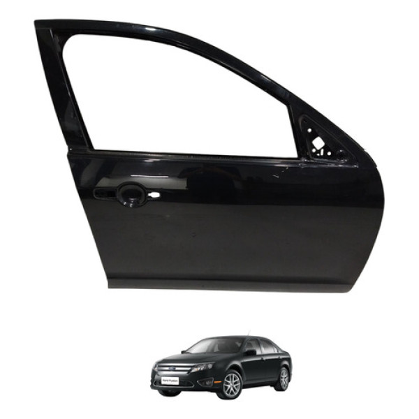 Porta Dianteira Direita Fusion 2010 2011 Ford Dianteira Direito Preto