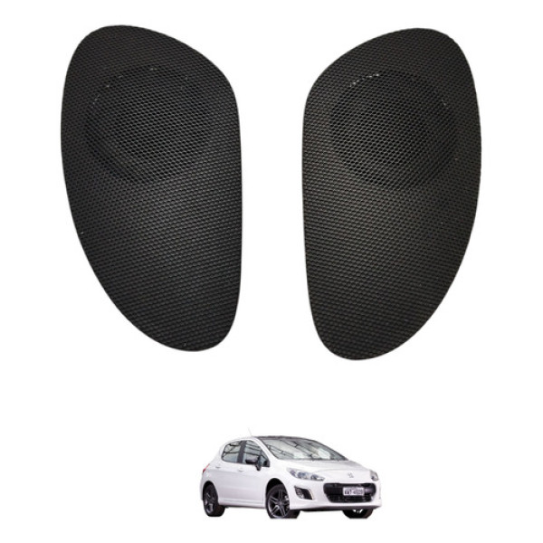 Par Tweeter Painel Peugeot 308 2014 2015 Preto