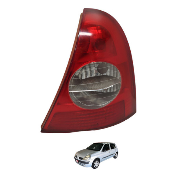 Lanterna Direita Clio Hatch 2004 2005 Direito/passageiro Vermelho