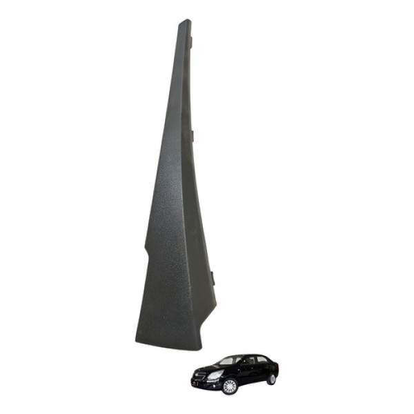 Acabamento Esquerdo Parabrisa Cobalt 2013 2014 Preto
