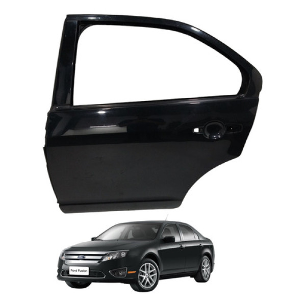 Porta Traseira Esquerda Fusion 2010 2011 Ford Traseira Esquerdo Preto