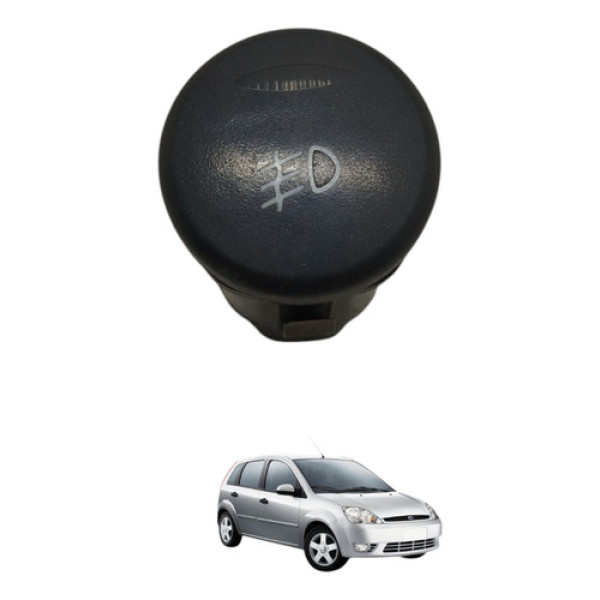 Botão Farol Milha Fiesta 2003 2004 2005 Preto