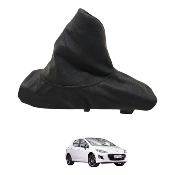 Coifa Alavanca Freio Mão Peugeot 308 2014 2015 Preto