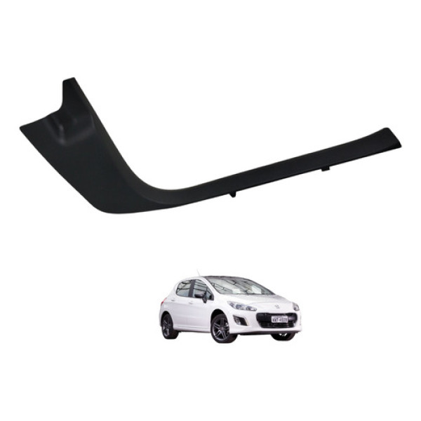 Soleira Porta Dianteira Direita Peugeot 308 2014 2015 Preto