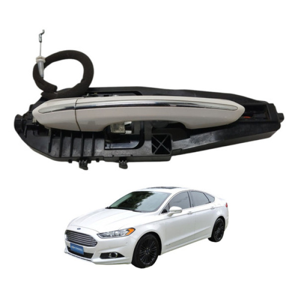 Maçaneta Externa Dianteira Direita Fusion Titanium 2014 Branco Dianteira