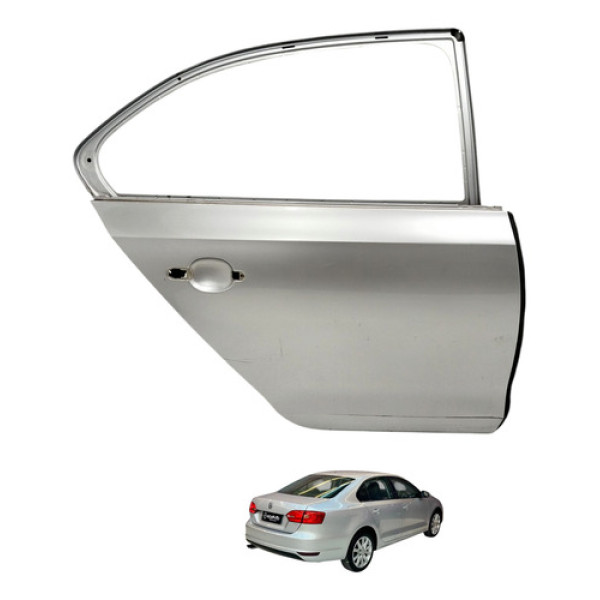 Porta Traseira Direita Volkswagen Jetta Tsi 2013 2014 Traseira Direito Prateado