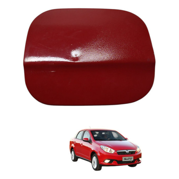Portinhola Tanque Combustível Siena 2013 2014 2015 Vermelho
