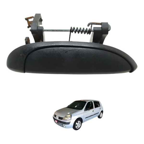 Maçaneta Externa Traseira Direita Clio 2004 2005 Preto Traseira