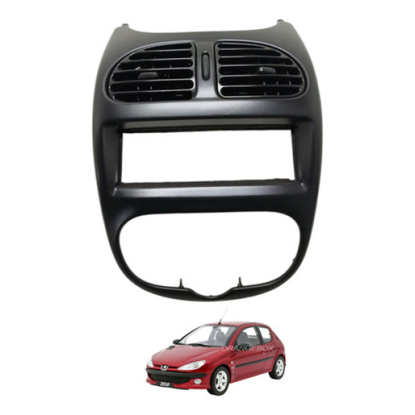 Moldura Difusor Ar Central Peugeot 206 1.4 2008 Preto
