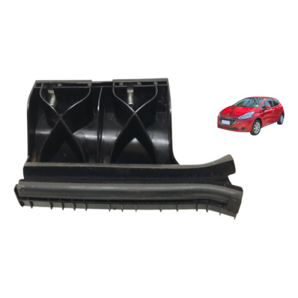 Guia Vidro Dianteira Esquerda Peugeot 208 2013 A 2016 Preto