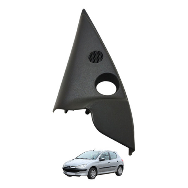 Acabamento Interno Retrovisor Esquerdo Peugeot 206 2008 Preto