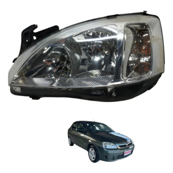 Farol Esquerdo Corsa Montana 2010 2011 Esquerdo/motorista
