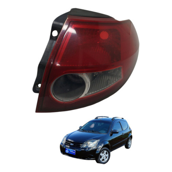 Lanterna Direita Ford Ka 2008 2009 2010 Direito/passageiro Vermelho
