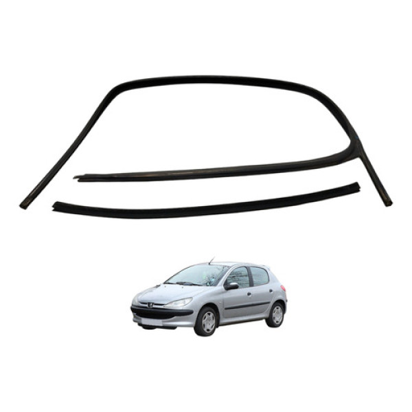 Pestana Traseira Esquerda Peugeot 206 2008 Preto