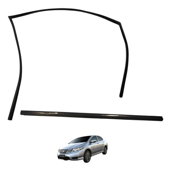 Pestana Dianteira Direita Honda City 2013 2014 Preto