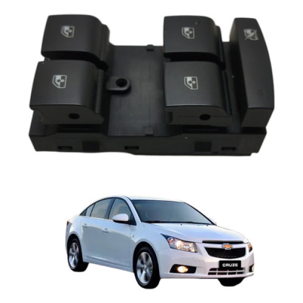 Botão Vidro Dianteira Esquerda Cruze 2012 2013 2014