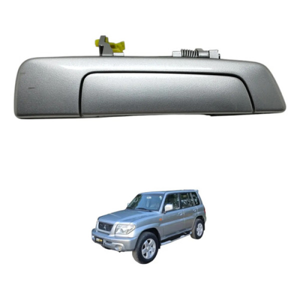 Maçaneta Externa Traseira Direita Pajero Tr4 2004 2005 Prateado Traseira