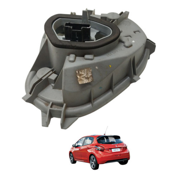 Soquete Lanterna Traseira Direita Peugeot 208 2014 2015 Direito/passageiro Cinza