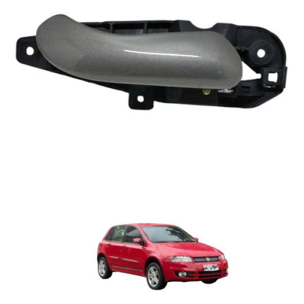 Maçaneta Interna Porta Traseira Direita Stilo 2010 2011 Preto