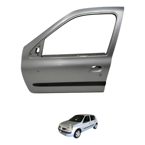 Porta Dianteira Esquerda Clio 2004 2005 Dianteira Esquerdo Prateado