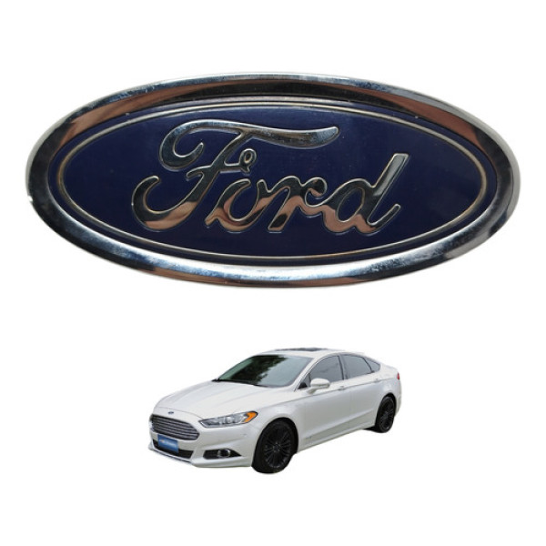 Emblema Traseira Fusion Titanium 2013 2014 Azul