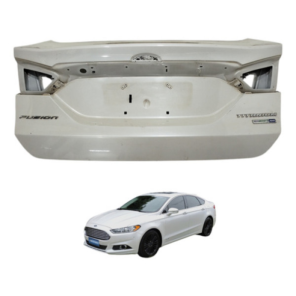 Tampa Traseira Fusion Titanium 2014 2015 Branco