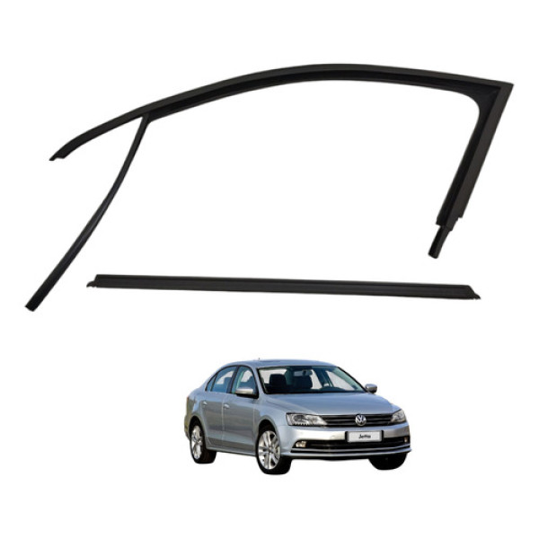 Par Pestana Vidro Dianteira Esquerda Jetta Tsi 2013 2014 Preto