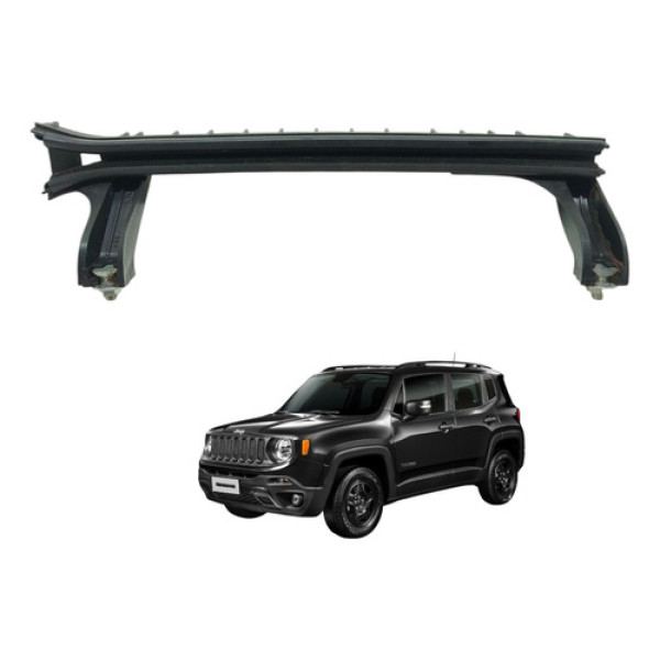 Guia Canaleta Vidro Traseiro Direito Jeep Renegade 2018 Preto