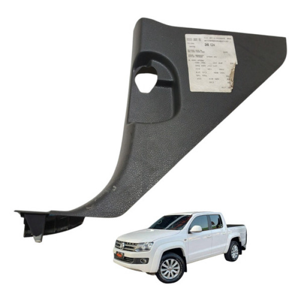 Acabamento Soleira Esquerda Amarok 2011 2012 Vw Preto