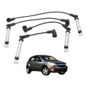 Jogo Cabo Velas Chevrolet Agile 1.4 Ltz 2010 2011 2012 Preto