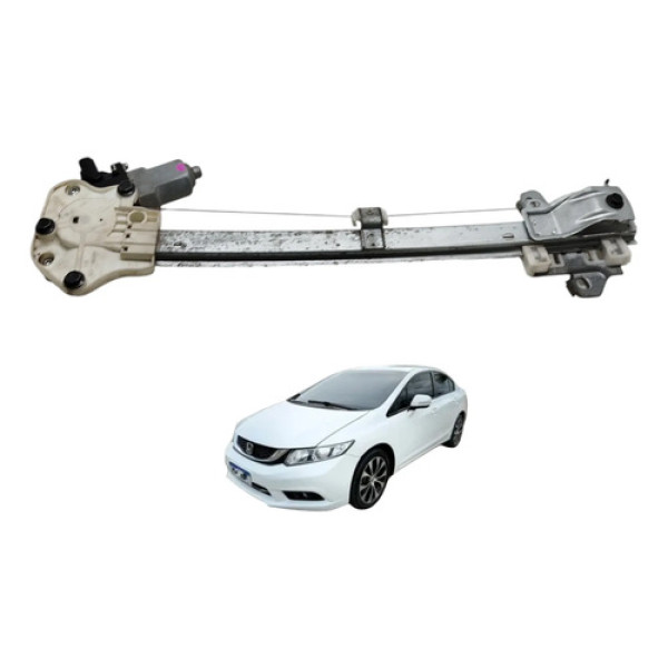 Máquina Vidro Traseiro Direito Civic 2013 2014