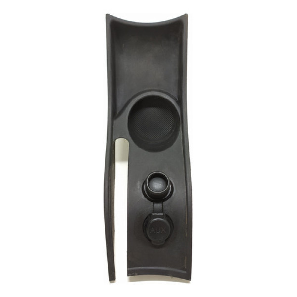 Moldura Console Porta Copos Freio De Mão Citroen C4 08/12 Preto