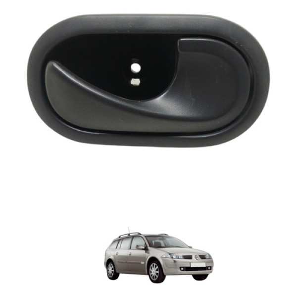 Maçaneta Interna Dianteira Direita Megane Grand Tour 2008 Preto Dianteira