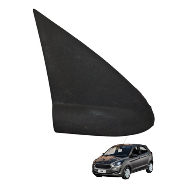Moldura Externa Direita Retrovisor Ford Ka 2017 2018 2019 Preto