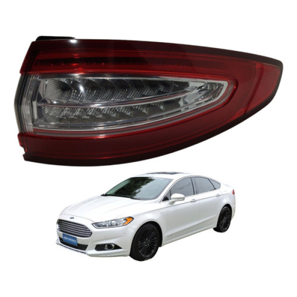 Lanterna Traseira Direita Fusion Titanium 2014  2015 Detalhe Direito/passageiro Vermelho